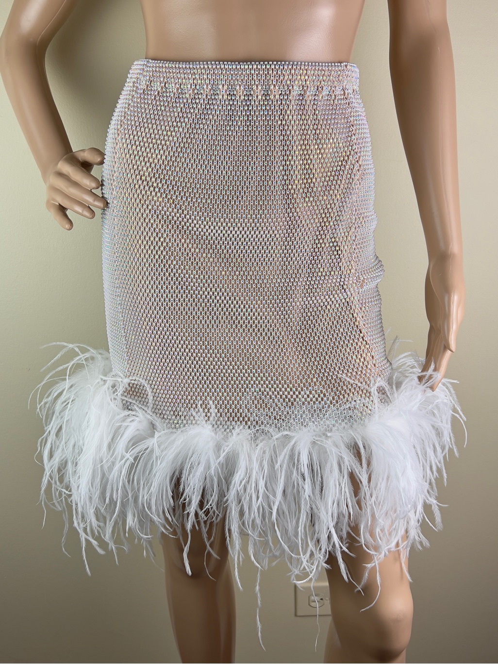 New Santa Brands Revolve White Mini Skirt — image 2 of 8